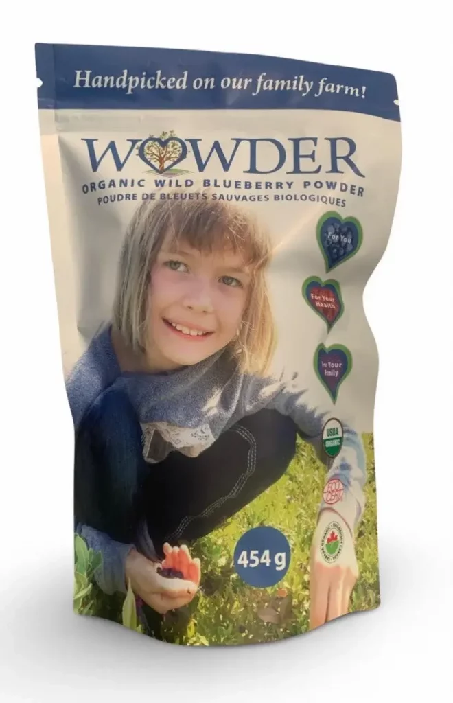 Wild blueberry powder wowder