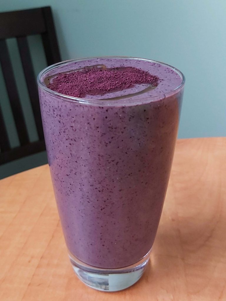 Organic wild blueberry shake recipe